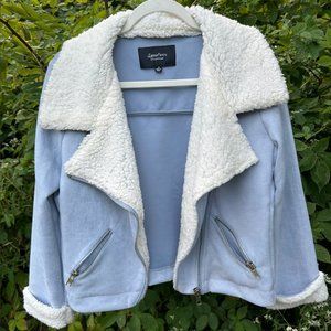 Sweet Rain Young Contemporary Baby Blue Jacket (S)